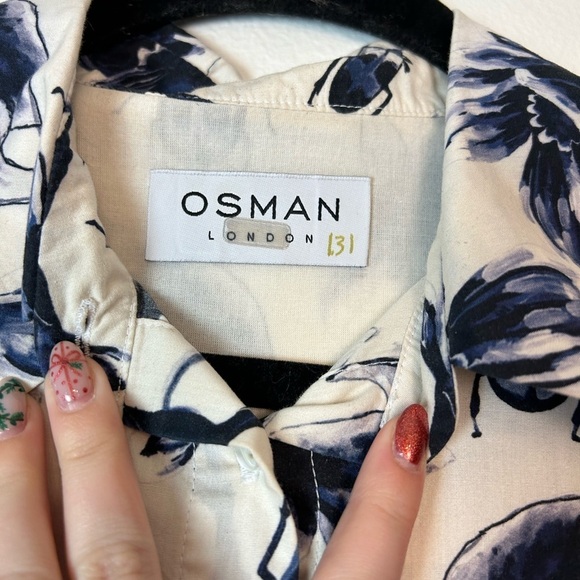 Osman Printed Suzie Floral Button Front Dress US 6 - Picture 9 of 12